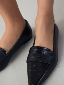 - Forever Comfort® Premium Leather Pointed Toe Loafers*Next