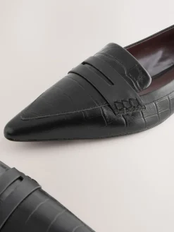 - Forever Comfort® Premium Leather Pointed Toe Loafers*Next