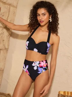 Black Iris Flower - bikinitop met voorgevormde cups*Love & Roses Discount