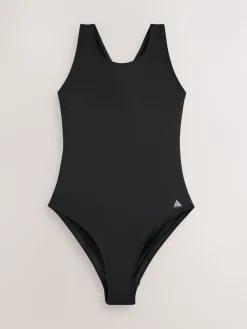 Black/Monochrome Ikat - High Neck Swimsuit 2 Pack*Next Hot