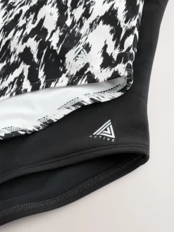 Black/Monochrome Ikat - High Neck Swimsuit 2 Pack*Next Hot