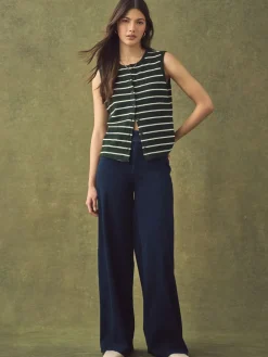 - Jersey denim broek met wijde pijpen 2 set*Next New