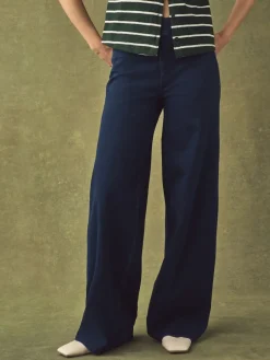 - Jersey denim broek met wijde pijpen 2 set*Next New