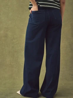 - Jersey denim broek met wijde pijpen 2 set*Next New