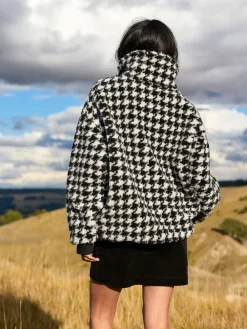 - Jacquard Teddy Borg Quarter Zip Fleece Sweatshirt*Next Discount