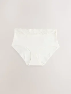 Blauw - 7 Katoenen slipjes met kant*Next Clearance