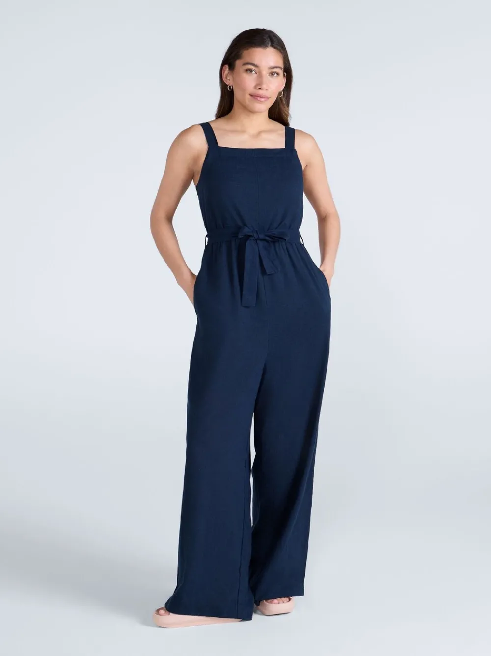 - Womens Becca Linen Jumpsuit*Animal Clearance