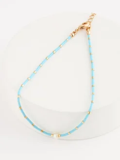 Blauw - Enkelbandje met kralen*Next New