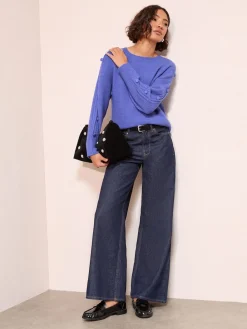 - Button Sleeve Detail Jumper*Friends Like These Sale