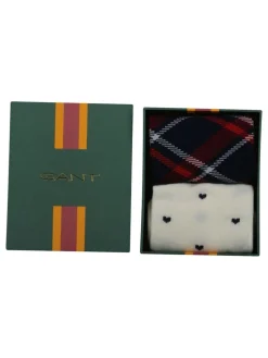 - Check and Heart Socks 2 Pack*Gant