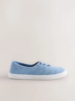 - Geborduurde veterloze canvas instapsneakers*Next Online