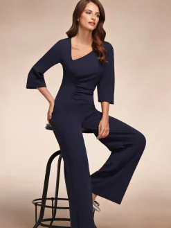 - Ruched Jumpsuit with Sleeves*Hot Squash Discount