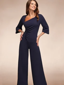 - Ruched Jumpsuit with Sleeves*Hot Squash Discount