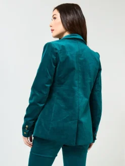 - Stitch Detail Velvet Jacket*Joe Browns