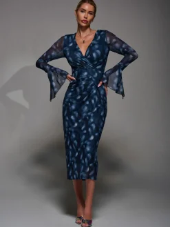 - Long Sleeve Mesh Bodycon Dress*Jolie Moi Clearance