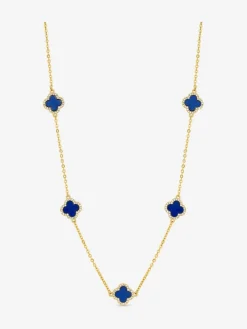 - vergulde en Jet Station klaver ketting*Jon Richard Clearance