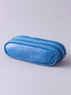 Blauw - dubbele brillenkoker*Lakeland Leather New