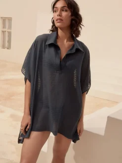 - Lange overhemdtuniek van 100% katoen*Next Hot