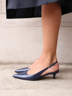 - Elvira slingback pumps met kleine hak*Linzi Sale