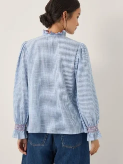 - Maeve Ruffle Stripe Shirt*Monsoon Online