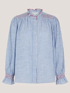 - Maeve Ruffle Stripe Shirt*Monsoon Online