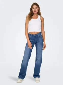 - Blush Mid Rise Straight Leg Jeans With Super Stretch*ONLY Best