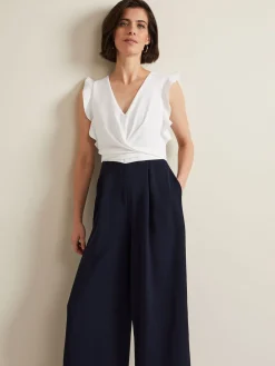 - Ayla Ruffle Jumpsuit*Phase Eight Clearance