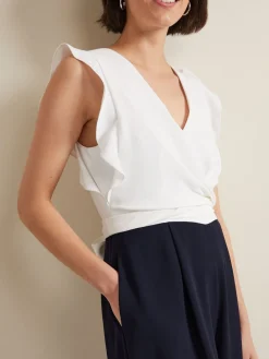 - Ayla Ruffle Jumpsuit*Phase Eight Clearance