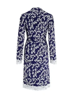 - - Sofa Loves Lace - Jersey kamerjas met overslag*Pour Moi Online