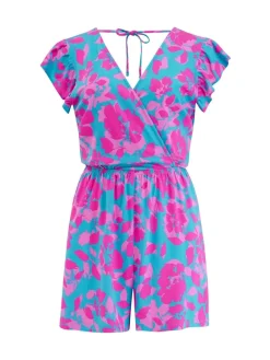- Frill Stretch Jersey Beach Playsuit*Pour Moi Clearance