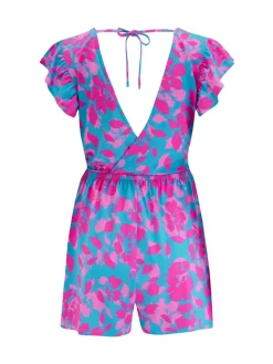 - Frill Stretch Jersey Beach Playsuit*Pour Moi Clearance