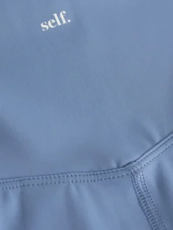 Blauw - Legging met hoge taille*self.