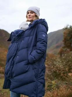 - Lange Chevron 3 in 1 zwangerschaps- & draagjas met donsvulling*Seraphine New