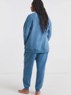 - Pretty Secrets Brushed Waffle Lounge Pyjamas*Simply Be Sale