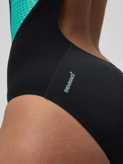 - - Laneback badpak met inzetstukken*Speedo