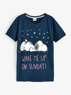 Blauw - Snoopy Korte Broek Pyjama's Set*Vanilla Underground