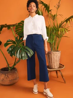 - halfange Belle broek met wijde pijpen*White Stuff Clearance