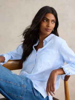 Blauw - Sophie overhemd*White Stuff Outlet