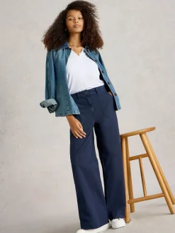 - Twister Chino Wide Leg Trousers*White Stuff Sale