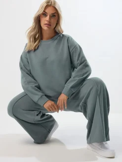 - Crew Neck Sweatshirt Joggers Set*Yours Curve Sale