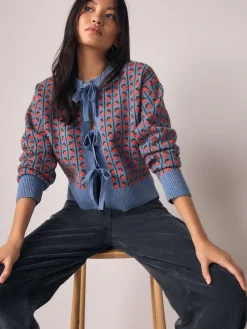 - Supersoft Tie Front Knitted Cardigan*Next New