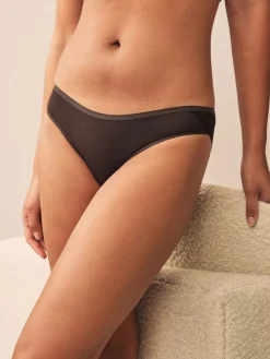 Blauw fijne bloemenprint - Katoenen kanten slipjes 4 stuks*Next Best