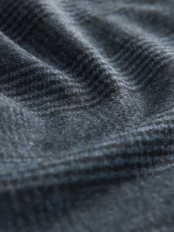 Blauw geruit - N. Premium broek met tonvormige pijpen en wol*Next