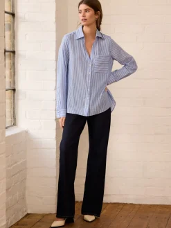 - Soft Relaxed Long Sleeve V Neck Shirt*Next Online