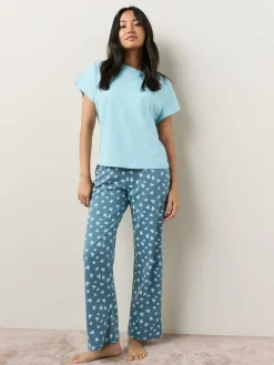 Blauw hart - Pyjama met korte mouwen*Next Best