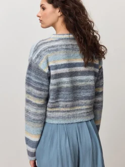 - Spacedye Knitted Crew Neck Cardigan*Next Best