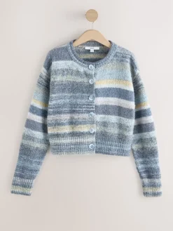 - Spacedye Knitted Crew Neck Cardigan*Next Best