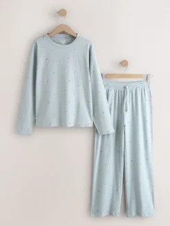 - Geribbelde pyjama met lange mouwen*Next Outlet