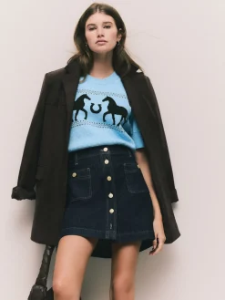 - Denim Patch Pocket Mini Skirt*Next Best