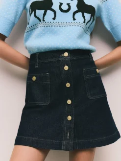 - Denim Patch Pocket Mini Skirt*Next Best